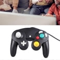 thumbnail image 1 of Wired Game Controller Plug and Play Single Point Vibration Gamepad Joystick for GC for Wii Black, 1 of 5