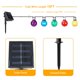 thumbnail image 5 of Guirnalda de luces solares Afirst de 4,6 m, 15 LED, impermeables, multicolor, 5 of 7