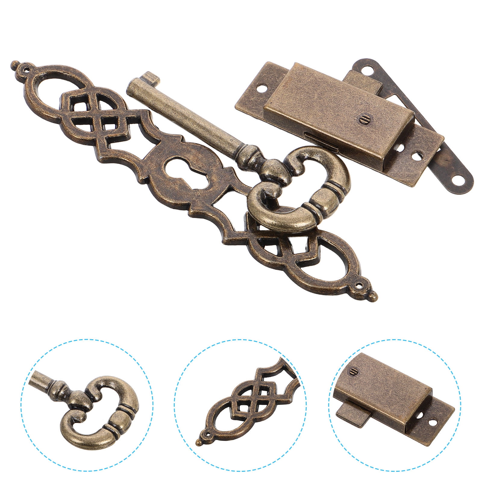 STOBOK Fine Craftsmanship Metal Antique Door Clock Accessories Set for DIY Clock Making