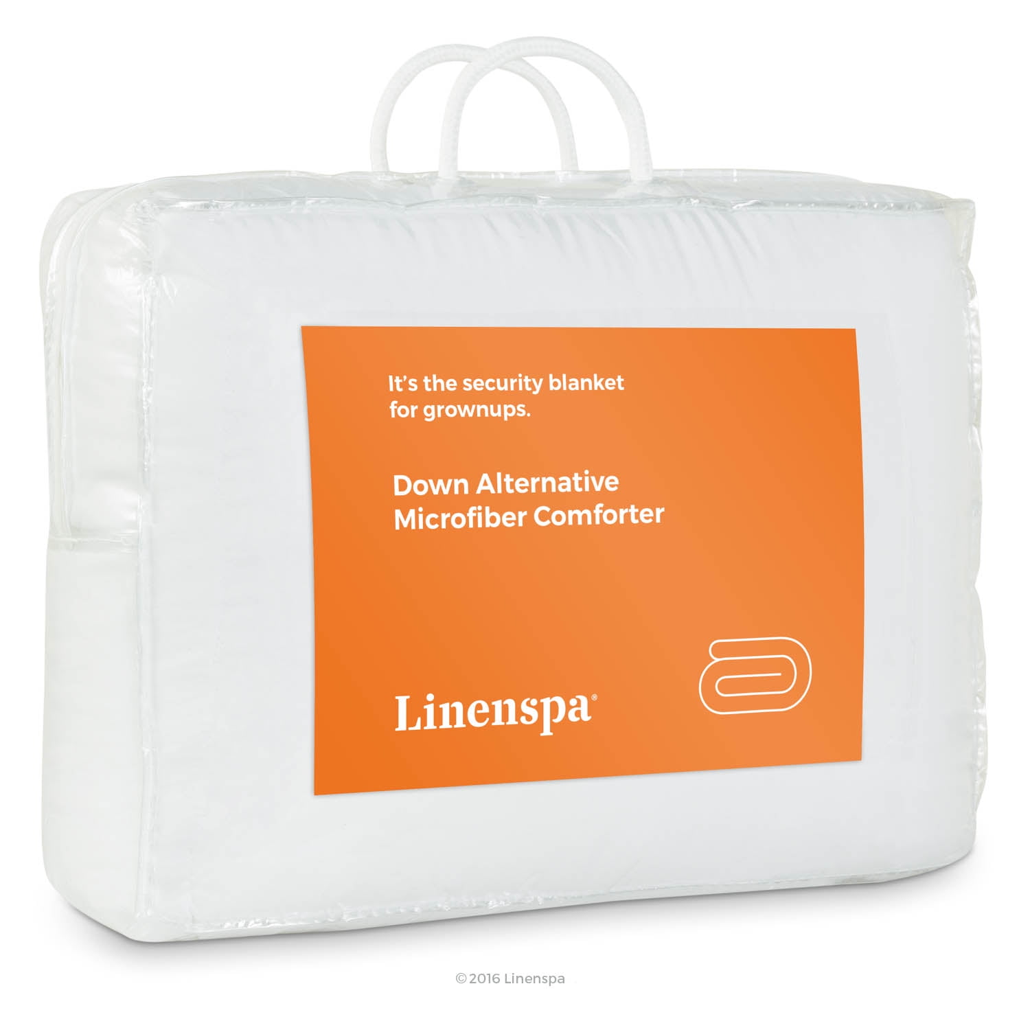 Linenspa All-Season Down Alternative Comforter, White, Cal King