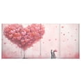 thumbnail image 2 of Valentine's Day Couple Hearts Pencil Pen Cosmetic Holder Cup Makeup Brush Holder Desk Accessories Holder Acrylic Organizer for Office School Home, 2 of 7
