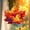 Size 4inch, variant on Fall Maple Leaf Faux Stained Glass Suncatcher – Acrylic Hanging Window Art with Red, Orange & Gold Maple Leaves, Rustic Autumn Home Decor