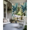 thumbnail image 4 of nqOlkjepod Outdoor Curtains for Patio Waterproof, Coastal Beach Tree Outdoor Privacy Panels Grommet, Vintage Tropical Palm Plant Blackout Outside Curtains for Porch/Cabana/Pergola 54"x84", 2 Panels, 4 of 8