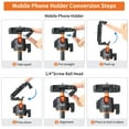 thumbnail image 3 of VRIG Tripod,1/4 Inch Screw Camera Live Video Stick Stand With Inch Screw Camera Screw Camera Live Head 1/4 Inch Dsfen Tp-16 Stick, 3 of 6
