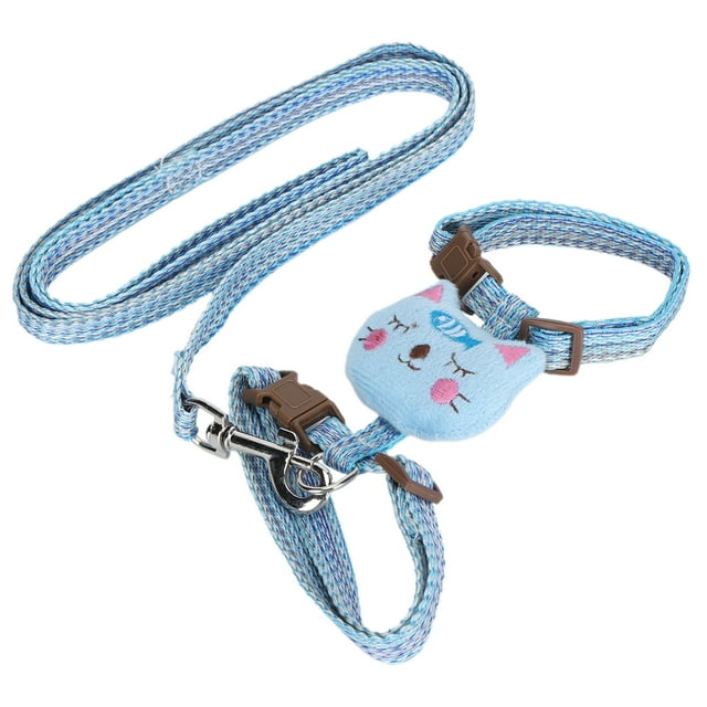 Harnais pour Chat Anti-Perte, Harnais pour Chat Ajustable Harnais pour Animal Sangle avec Laisse Gilet pour Chat avec Laisse pour Gilet pour Chat pour Animal Bleu,Orange,Vert