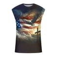thumbnail image 4 of UVEASISHA Funny Workout Shirts for Men 4th of July Muscle Tank Tops Memorial Day Novelty Printed Sleeveless Shirt Summer Casual Gym Workout Tank Top Dark Gray XL, 4 of 5