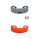 thumbnail image 1 of Gafas de sol futuristas unisex Yuyangstore 3x Gafas de terre con Visera de Moda Unisex Tonos Robóticos, 1 of 8
