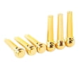 thumbnail image 1 of 6 piezas de accesorios profesionales para puente de guitarra, repuestos de latón para puente de guitarra acústica folk., 1 of 7