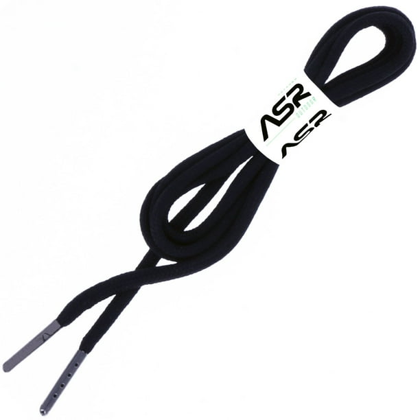 black cord shoelaces