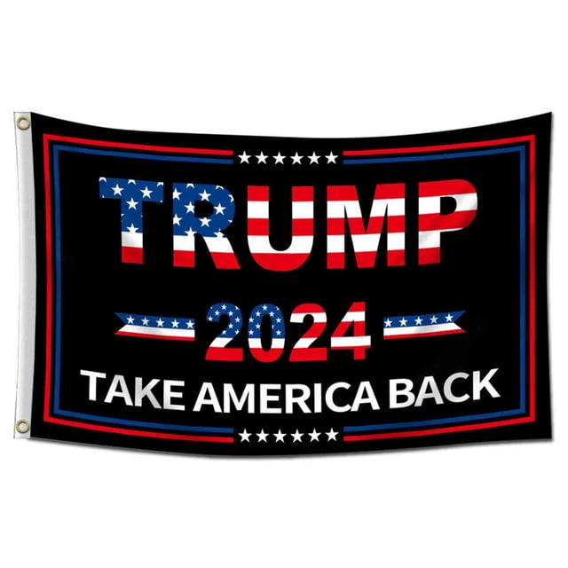 Decorative Flags, 2024 Flag 3X5 Outdoor Double 3 Ply Take America Back Flags Color Clear Pattern Reinforcement Sewing Durable Polyester, Flags_ Banners & Accessories