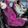 thumbnail image 2 of Uorisanigo Car Seat Cover Front for Cars, Soft Plush Auto Seat Protectors, Interior Accessories for Auto Trucks Van SUV, 2 Packs, Pink Camo Hunting Forest, 2 of 7