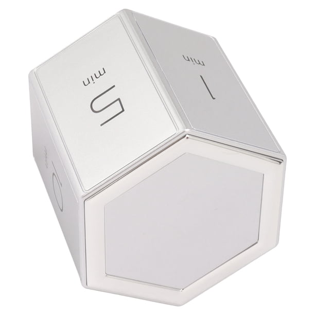 Temporizador Hexagonal, Temporizador Pomodoro Magnético Con Función De Alarma Silenciosa, Temporizador De Cubo Ajustable Para Aula, Cocina, Estudio Y Trabajo