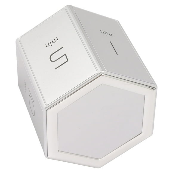 Flip Timer, Magnetic Pomodoro Timer with Mute Alarm Function Adjustable Cube Timer for Classroom Cooking Studying Working