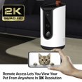 thumbnail image 2 of Energizer Smart Pet Treater con cámara de vídeo 2K, audio bidireccional, visión nocturna, Wi-Fi de doble banda de 5 Ghz y 2,4 Ghz, seguimiento de movimiento, mensajes grabados, alimentación remota par, 2 of 5
