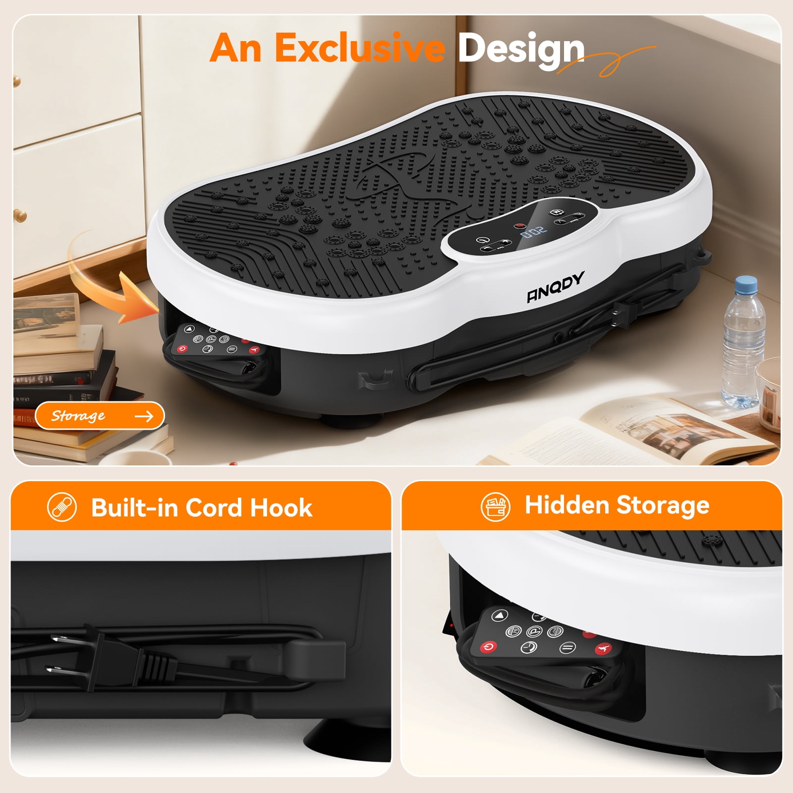 Anqdy Vibration Plate Exercise Machine Wellness-Focused Weight Loss Full Body Workout Home Platform