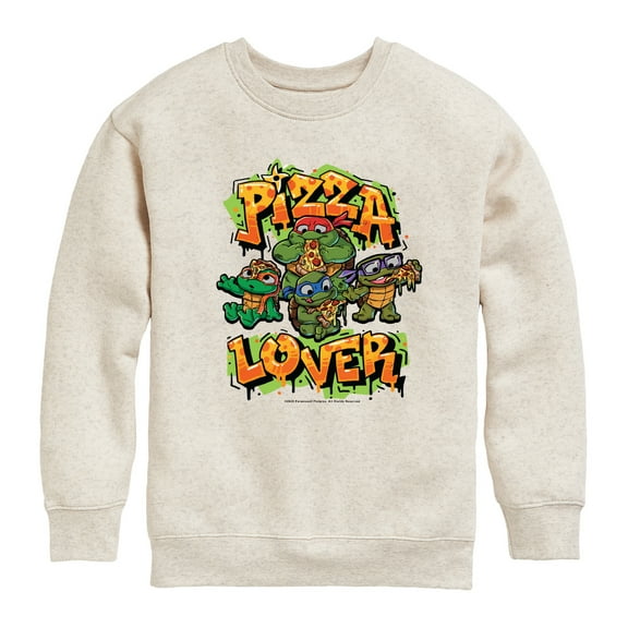 Teenage Mutant Ninja Turtles Mutant Mayhem - Pizza Lover - Toddler & Youth Crewneck Fleece Sweatshirt