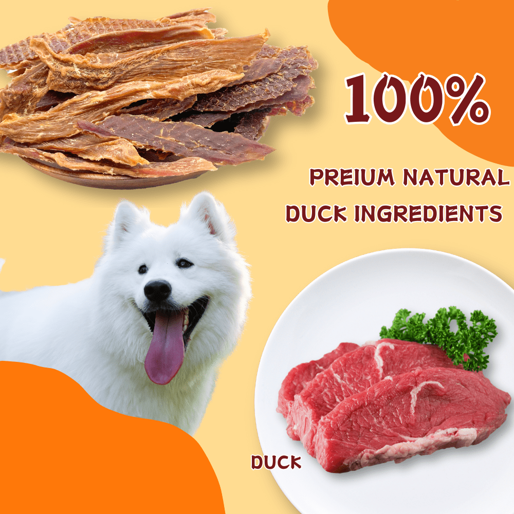 (2 Pack)ComfyCradle Air-Dried Duck Jerky, Novel Protein Dog Treats, 5.29 oz