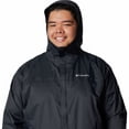 thumbnail image 4 of Big & Tall Columbia Watertight II Omni-Tech Hooded Packable Jacket Color: Black Size: 3XL TALL, 4 of 4