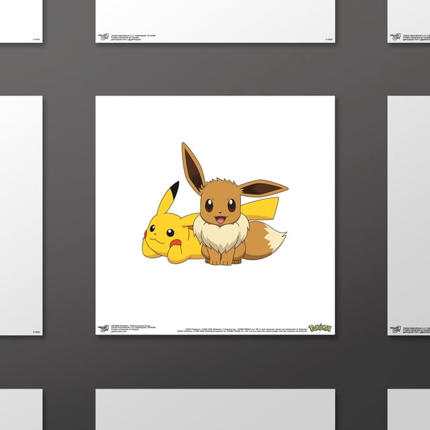 Gallery Pops Pokémon - Pikachu Eevee Group Wall Art, Unframed
