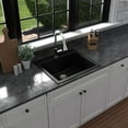 thumbnail image 4 of Karran Usa Qt-820-Pk1 Quartz Qt 25" Drop In Single Basin Quartz Composite Kitchen Sink -, 4 of 5