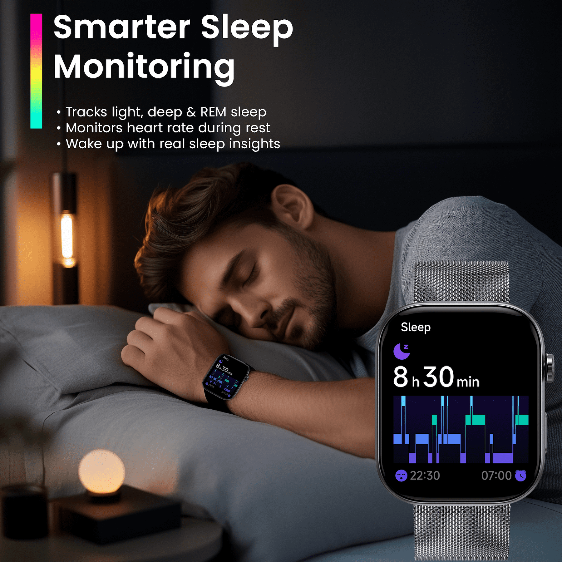 MiracoRun Smart Watch for Men, 1.99" AMOLED Display, Bluetooth Calls & Texts, 3ATM Water-Resistant, 14 Days Battery Life
