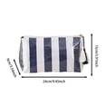 thumbnail image 2 of Makeup Bags for Purse,Small Clear Coated Cosmetic Bags for Women Girls, Waterproof Travel Organizer Zipper Pouch Beach Vacation Essentials (White-Red), 2 of 4