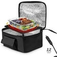 thumbnail image 6 of Portable Oven, Electric Lunch Box Food Heater - 12V Car Food Warmer - Mini Personal Microwave Heated Lunch Box Warmer for Car, Truck, Travel, Office & Home Use - Black, 6 of 6