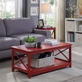 thumbnail image 3 of Convenience Concepts Oxford Coffee Table, Cranberry Red ( Pack of 2 ), 3 of 4