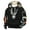 Black, variant on DODADAWANJ Mens Color Block Hoodies Deer Print Lace Up Casual Hoodie Big and Tall Long Sleeve Hooded Pullover for Hiking Jogging Winter XXXL