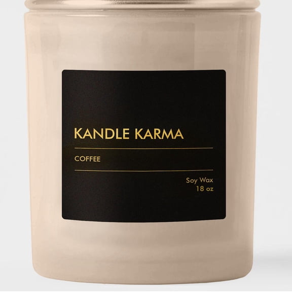 Kandle Karma Coffee Scented Soy Wax Candle (500g/18oz)