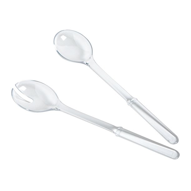 Clear Plastic Salad Serving Set Party Supplies 2 Pieces Walmart