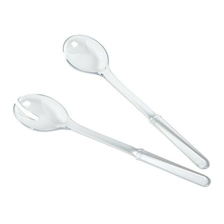 Links Barware Set Fun Express - Clear Plastic Salad Serving Set for Wedding - Party Supplies - Serveware & Barware - Serving Utensils - Wedding - 2 Pieces ()