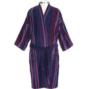 Puritan - Men's Cotton Velour Stripe Robe