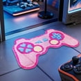 thumbnail image 5 of Cute Gaming Rug Cartoon Game Console Game Controller Floor Mats Non Extra Soft Absorbent Rugs Machine Washable Mat Game Room Carpet Shower Mat Indoor Door Mat, 5 of 6