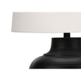 thumbnail image 7 of Lighting, 26"H, Table Lamp, Black Metal, Ivory / Cream Shade, Transitional, 7 of 7
