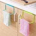 1/2Pcs Plastic Hanging Holder Multifunction Towel Rack Cupboard Cabinet ...