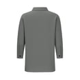 thumbnail image 4 of YFNNUP Women's Cotton Linen 3/4 Length Sleeve Shirts Button Down Lapel Collar Tshirt Dressy Work Tops Casual Business Blouses with Pockets Gray XL, 4 of 8