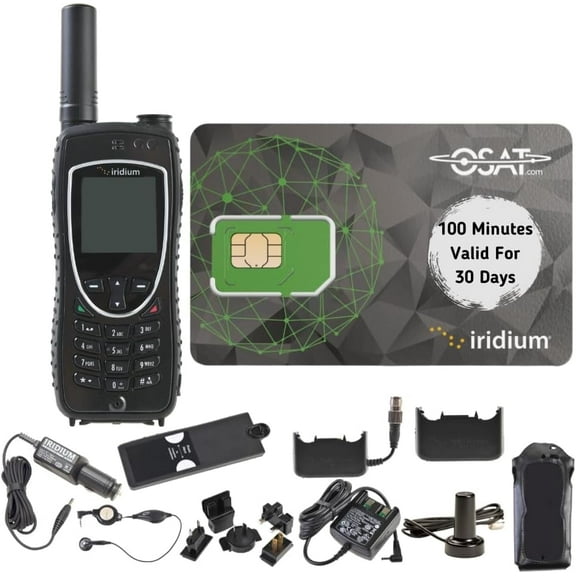 Iridium 9575 Extreme Satellite Phone | 100 Minutes | 30-Day Validity | Global Coverage | Voice & SMS | Rugged Design | Waterproof | Long Battery Life | Emergency SOS