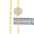 thumbnail image 6 of Nuragold 10k Real Yellow Gold Solid Figaro Link 5.5mm Chain Necklace (16"-30") Italian Jewelry for Men & Women, 6 of 10