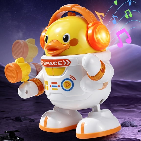Astronaut Dancing Duck Toy for Kids | Electric Music, LED Lights & Interactive Waddling Gift
