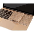 thumbnail image 3 of Mosiso Keyboard Cover for MacBook Pro 13 Inch 2017 & 2016 Release A1708 Without Touch Bar, MacBook 12 Inch A1534 Protective Skin, Gold, 3 of 4