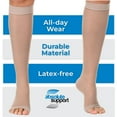 thumbnail image 6 of Made in USA Sheer Open Toe Women Compression Stockings 20-30mmHg Nude, X-Large, 6 of 6