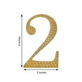 thumbnail image 3 of Efavormart 8" Number 2 Gold Self-Adhesive Rhinestone Number Stickers for DIY Crafts, Handicraft Art, Graduation Cap Decorations Birthday Party, Wedding Alpha-Numeric stickers, 3 of 10