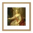 thumbnail image 1 of Bolomey Portrait Frederika Sophia Wilhelmina 8X8 Inch Square Wooden Framed Wall Art Print Picture with Mount, 1 of 4