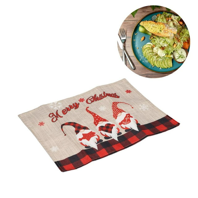 Mantel Para Mesa De Comedor, Mantel Individual Con Temática Navideña, Mesa De Comedor Rectangular, Almohadilla Resistente Al Calor Para El Hogar, Comedor, Restaurante, Cafetería seitruly HA027100-02
