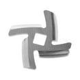 thumbnail image 6 of 3 Pieces Meat Grinder Blade Stainless Steel Knife Cutter Replacement for Grinder, 6 of 7