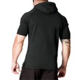 thumbnail image 5 of CIENVNSTG New Mens Hoodies Sweatshirts Short Sleeve Men Hoodies Sweatshirt Casual Solid Color Man hoody For Male Hooded Black S, 5 of 5