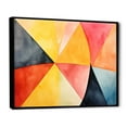 thumbnail image 3 of Designart "Soft Colors Tiles Geometric Serenity I" Extra Large Abstract Framed Wall Art - Modern Yellow Abstract Geometric Entryway Framed Wall Art Print, 3 of 7