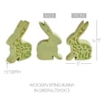 thumbnail image 4 of VHC Brands Bunny Hop Wooden Sitting Bunny in Green Enamel 4.5x6.75, Spring Decorations, Home and Table Decor, Spring and Easter Figurines, 4 of 4