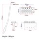 thumbnail image 3 of Puente Para Trémolo Zurdo Guitarra Eléctrica Plateada Parte Del Puente Metal Reemplazar CUTICAT Piezas de puente de guitarra eléctrica, 3 of 8